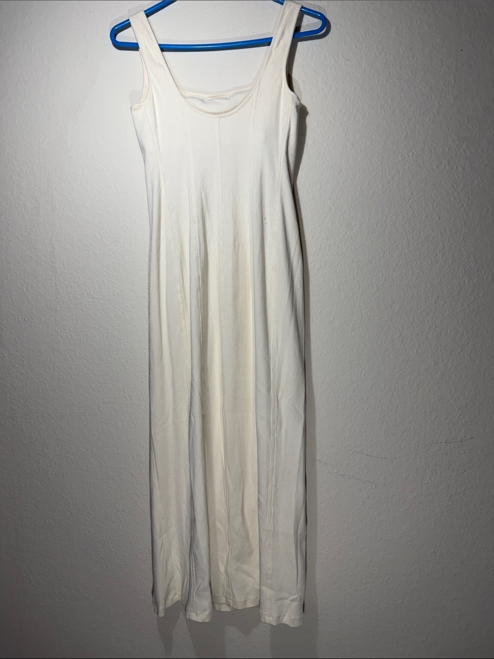 Kenneth Cole Cream Sleeveless Maxi Dress with Side Slit - Picture 6 of 7